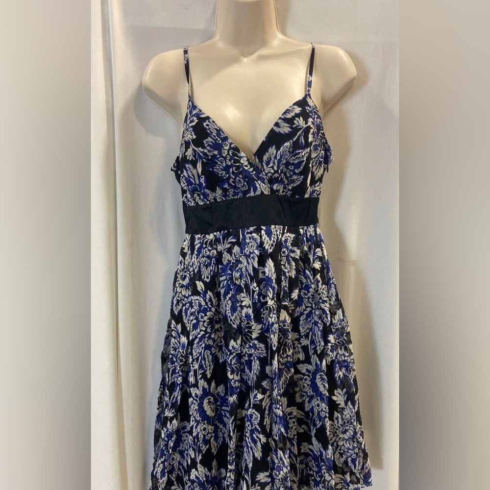 INC International Concepts Women's Bubble Dress Beijing Floral Silk. SZ 4